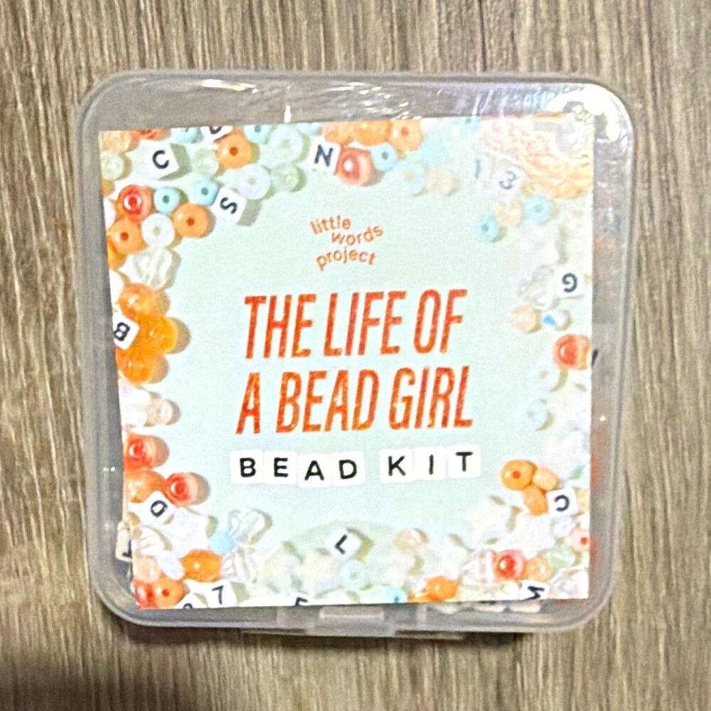 Little Words Project Life of a Bead Girl Bead Kit w/ A-Z Blocks, String NIP